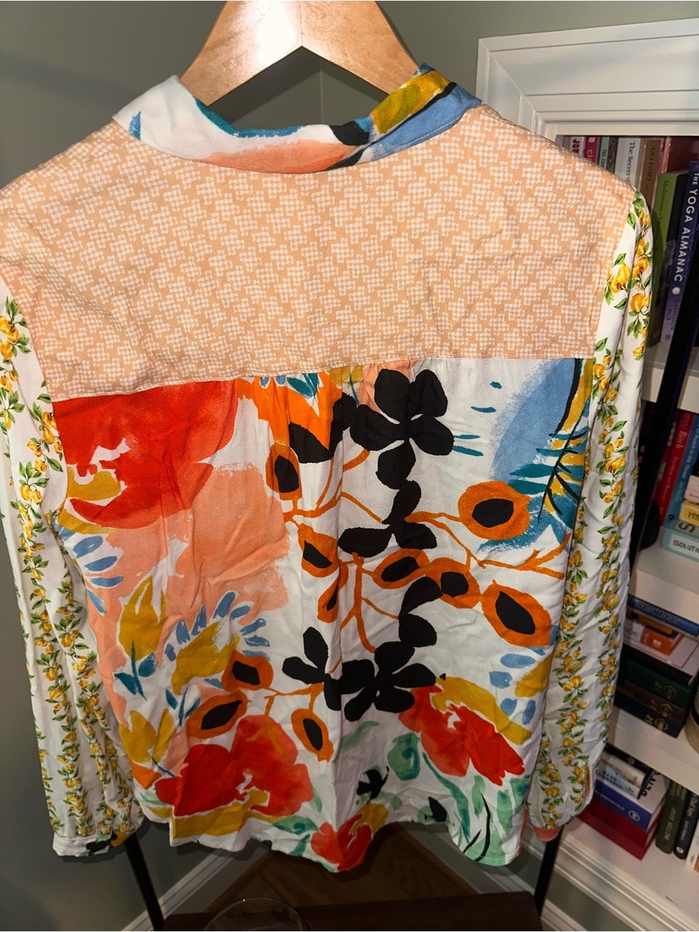 Anthropologie Maeve Alida Contrast Buttondiwn Shirt - Picture 4 of 11